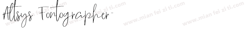 Altsys Fontographer字体转换